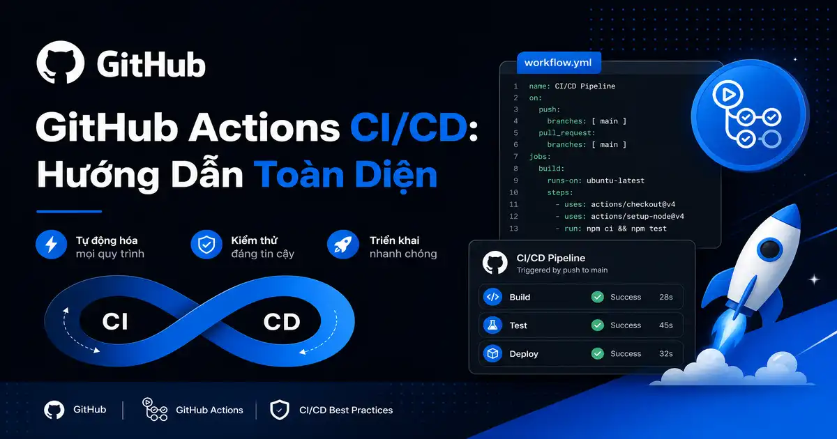 GitHub Actions CI/CD: Hướng Dẫn Toàn Diện 2026