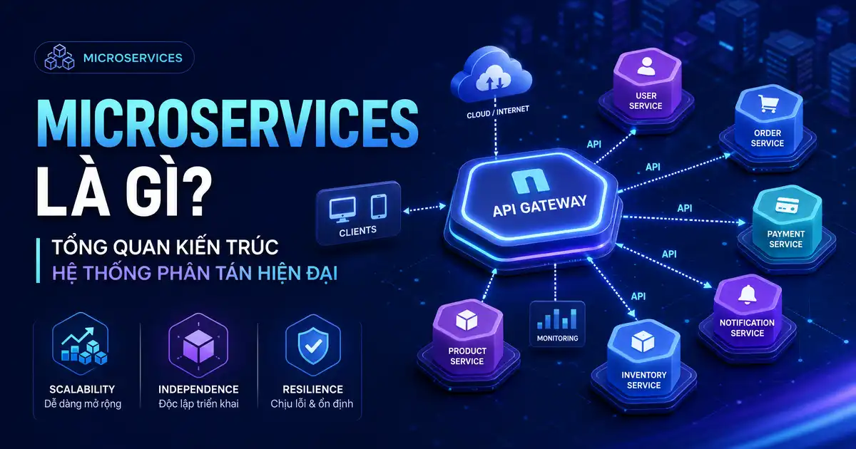 Microservices là gì? Tổng quan kiến trúc hệ thống phân tán hiện đại