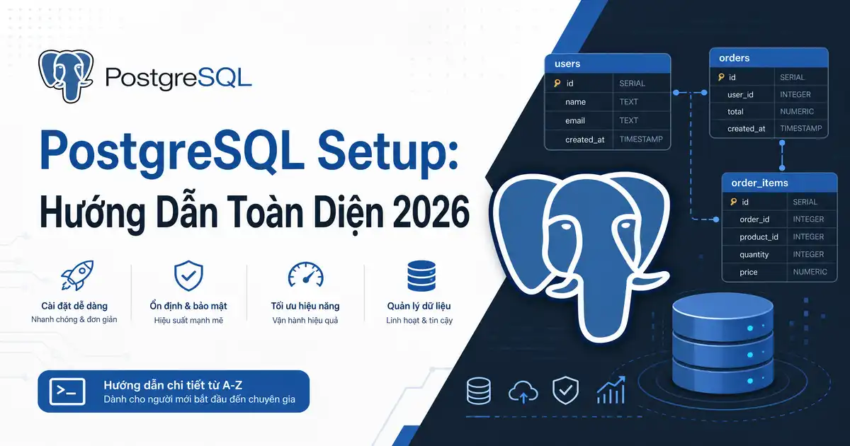 PostgreSQL Setup: Hướng Dẫn Toàn Diện 2026
