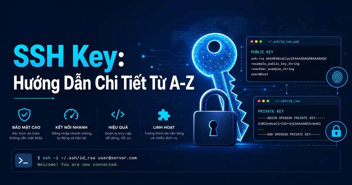 SSH Key: Hướng Dẫn Chi Tiết Từ A-Z (2026)