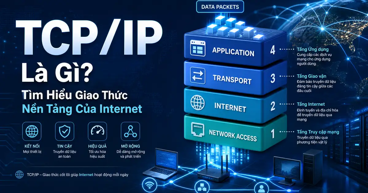 TCP/IP Là Gì? Tìm Hiểu Giao Thức Nền Tảng Của Internet