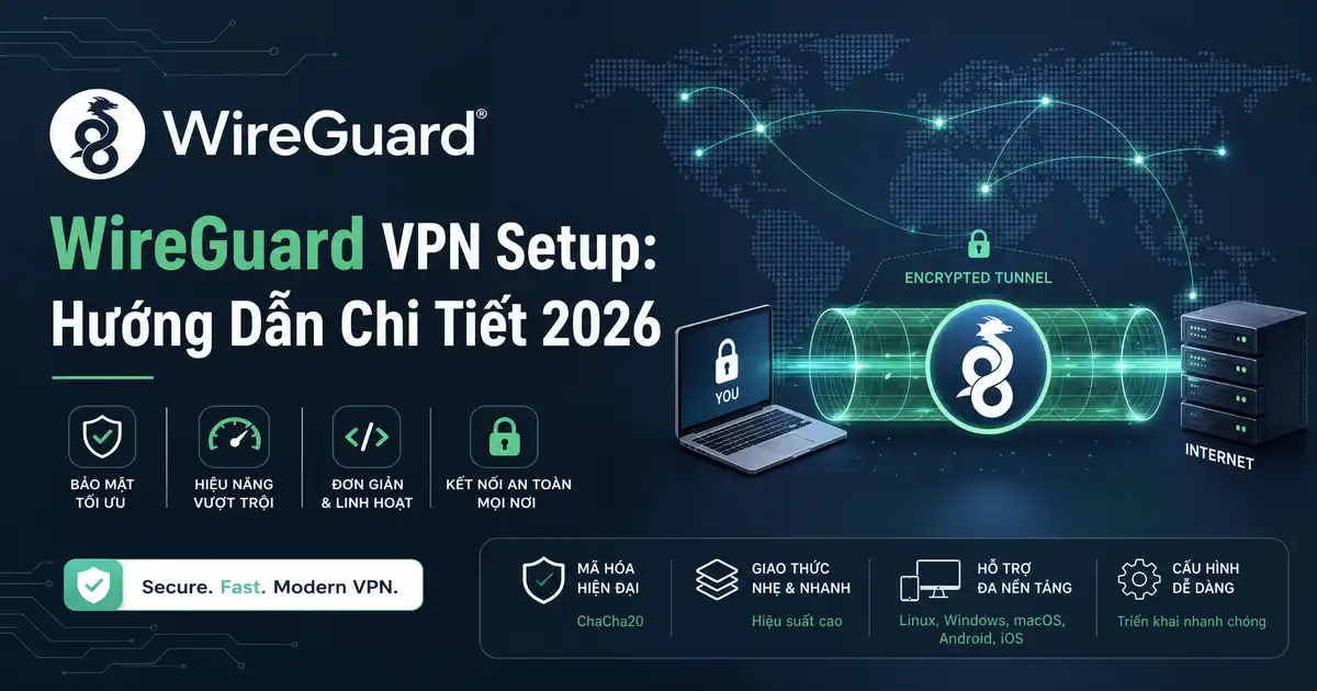 WireGuard VPN Setup: Hướng Dẫn Chi Tiết 2026