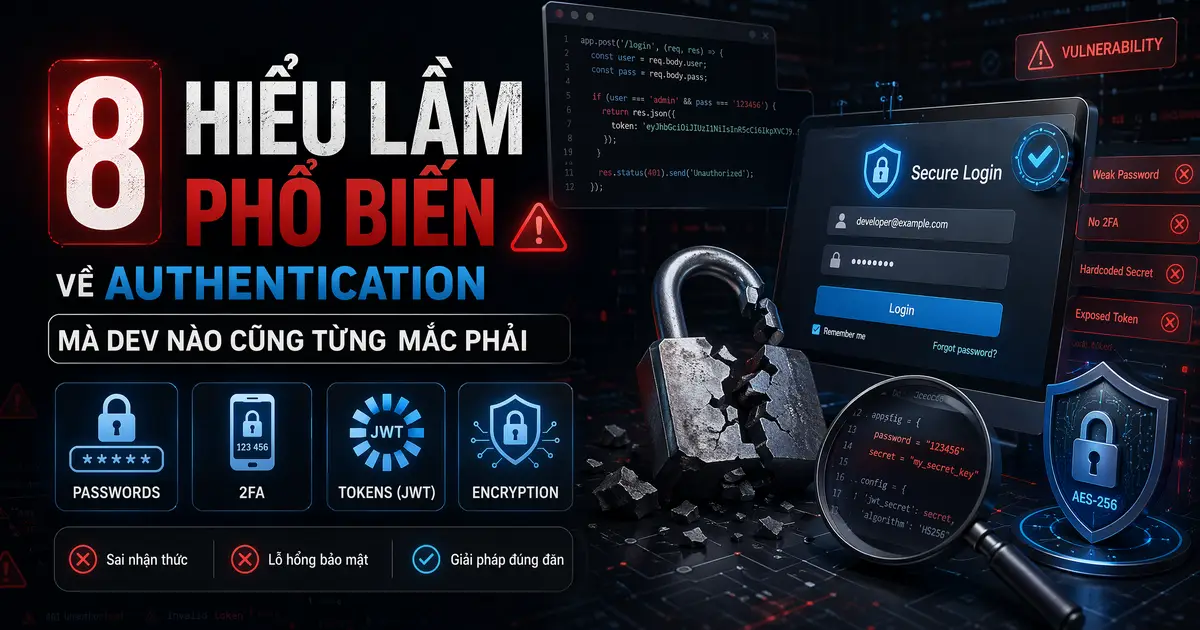 8 Hiểu Lầm Phổ Biến Về Authentication Mà Dev Nào Cũng Từng Mắc Phải