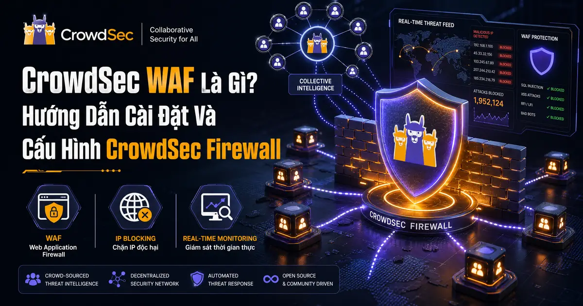CrowdSec WAF Là Gì? Hướng Dẫn Cài Đặt Và Cấu Hình CrowdSec Firewall