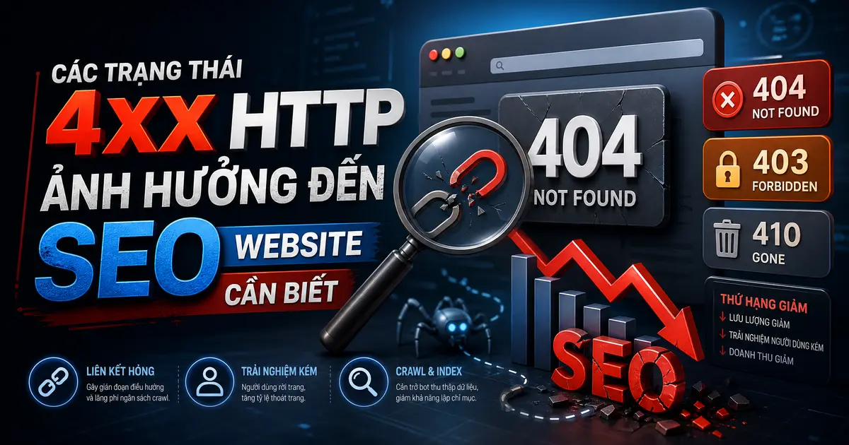 Các Trạng Thái 4xx HTTP Ảnh Hưởng Đến SEO Website Cần Biết