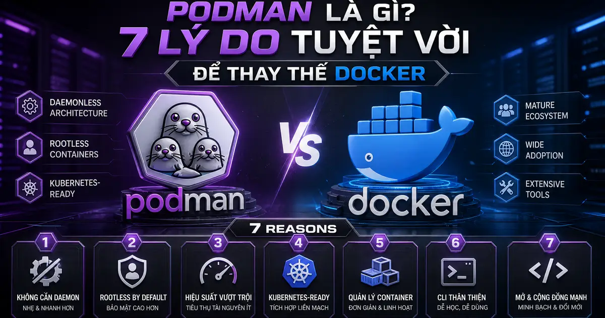 Podman Là Gì? 7 Lý Do Tuyệt Vời Để Thay Thế Docker