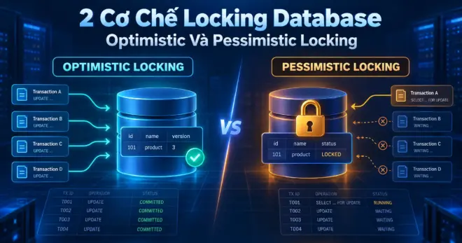 2 Cơ Chế Locking Database: Optimistic Và Pessimistic Locking